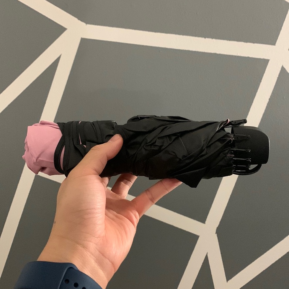 Pink & Black Umbrella